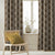 Desi Floral Indie Sand Beige Velvet Room Darkening Curtains Set Of 1pc - (DS547F)