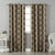 Desi Floral Indie Sand Beige Velvet Room Darkening Curtains Set Of 2 - (DS547F)