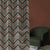 Chevron Harmony Geometric Seafoam Green Shimmer Sheer Semi Transparent Curtains Set Of 2- (DS548A)