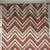 Chevron Harmony Geometric Barn Red Shimmer Sheer Semi Transparent Curtains Set Of 1pc- (DS548C)
