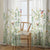 Garden Grace Floral Fresh Green Matte Finish Room Darkening Curtains Set Of 1pc - (DS549)