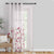 Romantic Floral Linen Sheer Curtain Set Of 1pc DS550