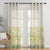 Marigold Bliss Floral Linen Sheer Curtain Set Of 2 DS551