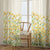 Marigold Bliss Floral Sunshine Yellow Matte Finish Room Darkening Curtains Set Of 2 - (DS551)