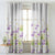 Meadow Melody Floral Lavendar Matte Finish Room Darkening Curtains Set Of 2 - (DS552)