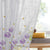 Meadow Melody Floral Linen Sheer Curtain Set Of 1pc DS552
