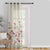 Pastel Posy Floral Linen Sheer Curtain Set Of 1pc DS553