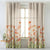 Petal Whispers Floral Tangerine Orange Matte Finish Room Darkening Curtains Set Of 2 - (DS555)