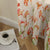 Petal Whispers Floral Tangerine Orange Matte Finish Room Darkening Curtains Set Of 1pc Ds555
