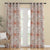 DyeDreams Geometric Matte Harley Orange Room Darkening Curtain Set of 2 -(DS557B)