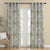 DyeDreams Geometric Matte Dingley Green Room Darkening Curtain Set of 2 -(DS557C)