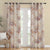 Rustic Charm Geometric Matte London Hue Room Darkening Curtain Set of 2 -(DS558B)