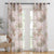 Rustic Charm Geometric Remy Pink Linen Sheer Curtain Set of 2 -(DS558C)