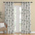 Marigold Mirage Floral Matte Dark Khaki Room Darkening Curtain Set of 2 -(DS559C)