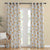Winged Whimsy Floral Matte Harvest Gold Room Darkening Curtain Set of 2 -(DS560A)