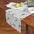 Winged Whimsy Floral Viking Blue Matte Table Runner -(DS560B)