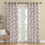 Winged Whimsy Floral Matte Flamingo Red Room Darkening Curtain Set of 2 -(DS560D)