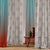Modern Circulars Combination Dark Coral Room Darkening Curtain Set of 4 -(561BMeta05)