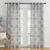 Minimalist Stitch Indie Heathered Grey Linen Sheer Curtain Set of 2 -(DS561D)