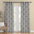Minimalist Stitch Indie Matte Heathered Grey Room Darkening Curtain Set of 2 -(DS561D)