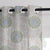 Minimalist Stitch Indie Heathered Grey Linen Sheer Curtain Set of 2 -(DS561D)