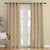 AquaFlow Geometric Matte Harvest Gold Room Darkening Curtain Set of 2 -(DS562A)