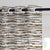 AquaFlow Geometric Almond Frost Linen Sheer Curtain Set of 2 -(DS562C)