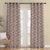 AquaFlow Geometric Matte Medium Wood Room Darkening Curtain Set of 2 -(DS562D)