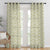 AquaFlow Geometric Winter Hazel Linen Sheer Curtain Set of 2 -(DS562E)
