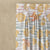 Aquatic Aura Geometric Matte Harvest Gold Room Darkening Curtain Set of 2 -(DS563A)