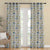 Aquatic Aura Geometric Matte Winter Hazel Room Darkening Curtain Set of 2 -(DS563C)