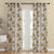 Asteria Bloom Floral Matte Casablanca Room Darkening Curtain Set of 2 -(DS564A)