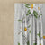 Asteria Bloom Floral Matte White Smoke Room Darkening Curtain Set of 2 -(DS564C)