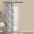 Asteria Bloom Floral Matte Cornflower Blue Room Darkening Curtain Set of 1pc -(DS564D)
