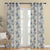 Asteria Bloom Floral Matte Cornflower Blue Room Darkening Curtain Set of 2 -(DS564D)