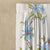 Asteria Bloom Floral Matte Cornflower Blue Room Darkening Curtain Set of 1pc -(DS564D)