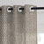 MacraMagic Geometric Almond Frost Linen Sheer Curtain Set of 2 -(DS565C)