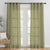 MacraMagic Geometric Winter Hazel Linen Sheer Curtain Set of 2 -(DS565E)