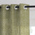 MacraMagic Geometric Winter Hazel Linen Sheer Curtain Set of 2 -(DS565E)