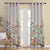 Forest Folklore Floral Matte Blanched Almond Room Darkening Curtain Set of 2 -(DS566A)