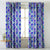 Elegent Geometric Print Matt Finish Room Darkening Curtain Set of 2 MTDS58B