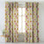 Elegent Geometric Print Matt Finish Room Darkening Curtain Set of 2 MTDS58C