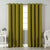 Jacquard Room Darkening Curtains in Olive Green Set Of 2 - (P58)