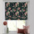 Nostalgic Reverie Floral Yankees Blue Roman Blind -(DS592A)