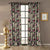 Nostalgic Reverie Floral Dark Vanilla Beige Dimout Curtain Set Of 2 -(DS592C)