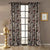 Nostalgic Reverie Floral Tuscany Brown Dimout Curtain Set Of 2 -(DS592D)