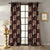 Bouquet Royale Floral Coffee Brown Dimout Curtain Set Of 2 -(DS593B)