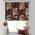 Bouquet Royale Floral Coffee Brown Roman Blind -(DS593B)