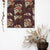 Bouquet Royale Floral Coffee Brown Roman Blind -(DS593B)