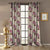 Bouquet Royale Floral Dark Vanilla Beige Dimout Curtain Set Of 2 -(DS593C)